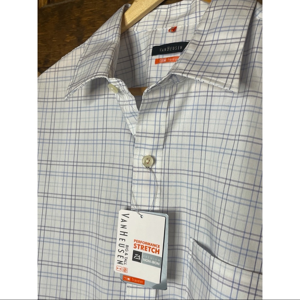 Van Heusen Traveler Big& Tall stretch 16.5-17. NWT